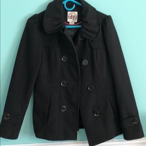 Black pea coat
